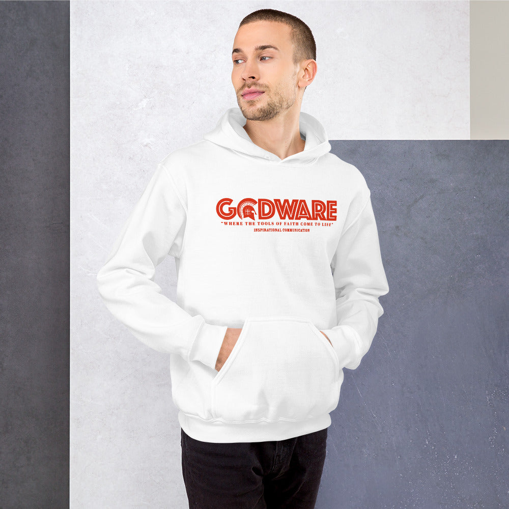 Godware Logo Unisex Hoodie - Red print