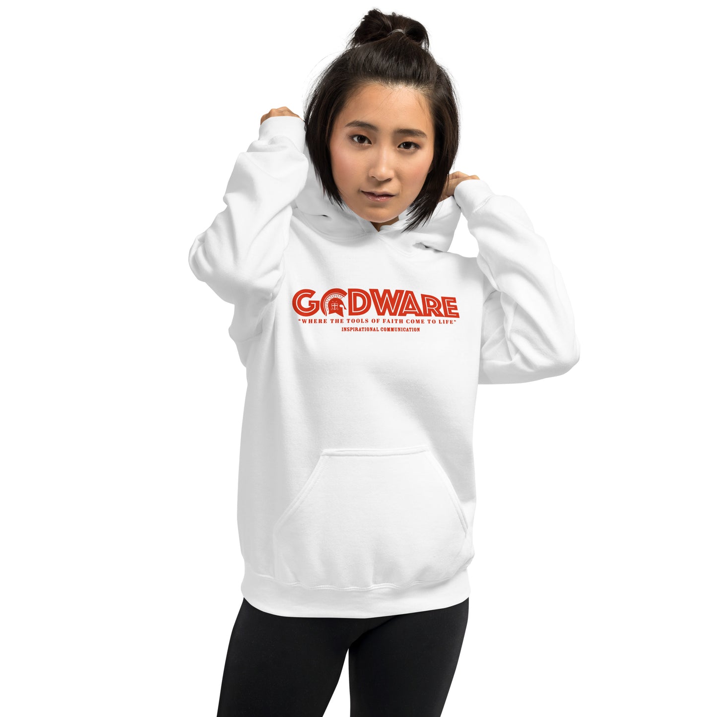 Godware Logo Unisex Hoodie - Red print