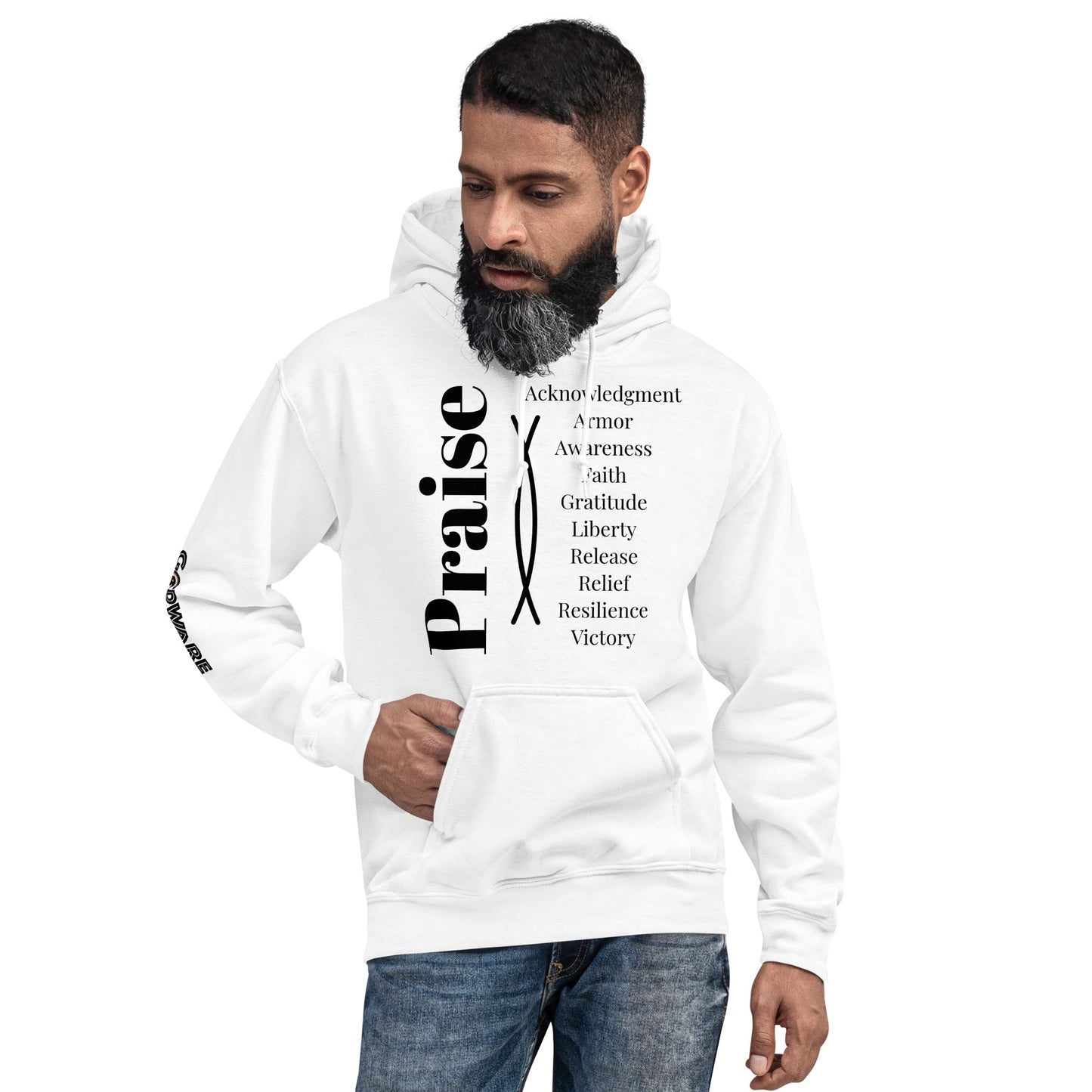 Praise Unisex Hoodie - Black Print