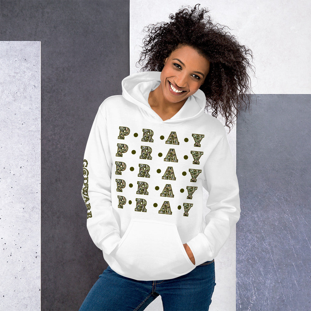 Pray Unisex Hoodie - Camo Multi
