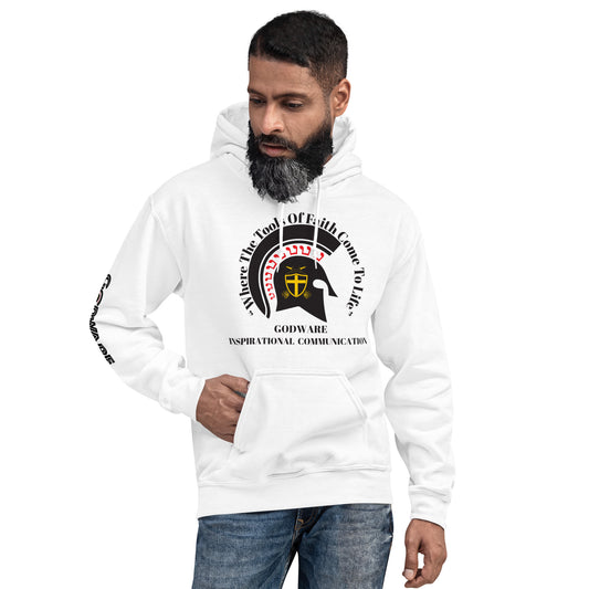 Godware Helmet Logo Unisex hoodie - Black Print