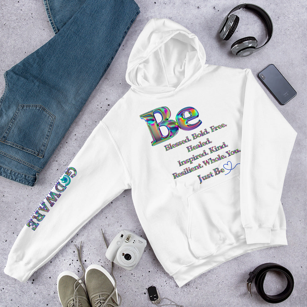 Be Inspired Unisex Hoodie - Iridescent matte print