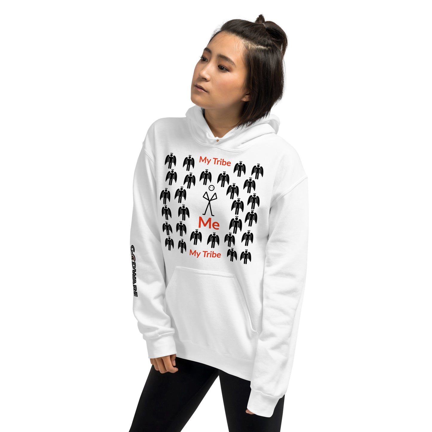 My Tribe Unisex Hoodie - Black Print
