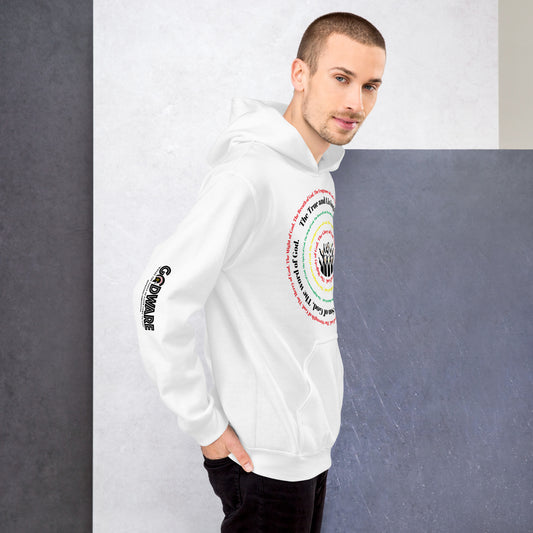 Attributes of God Unisex Hoodie - Multi color spiral