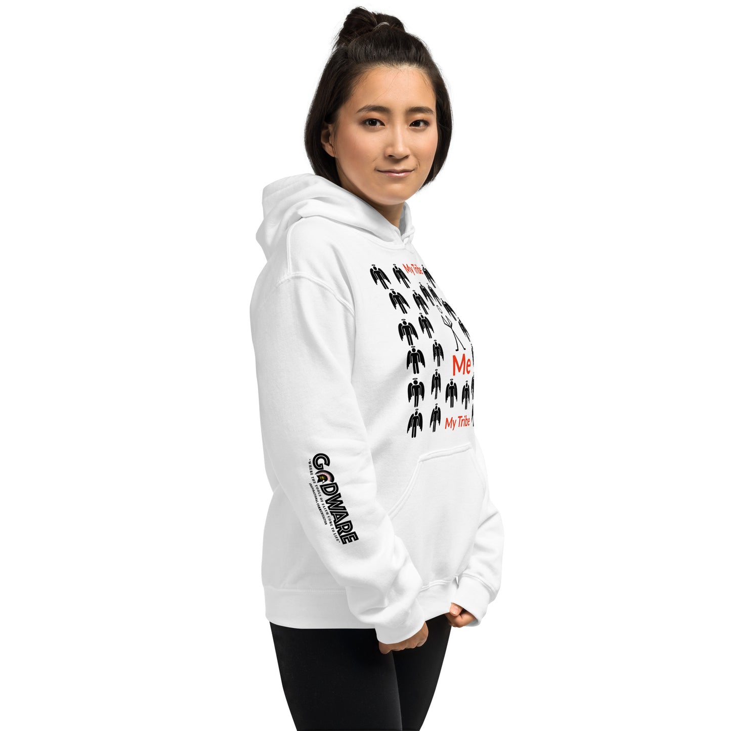 My Tribe Unisex Hoodie - Black Print