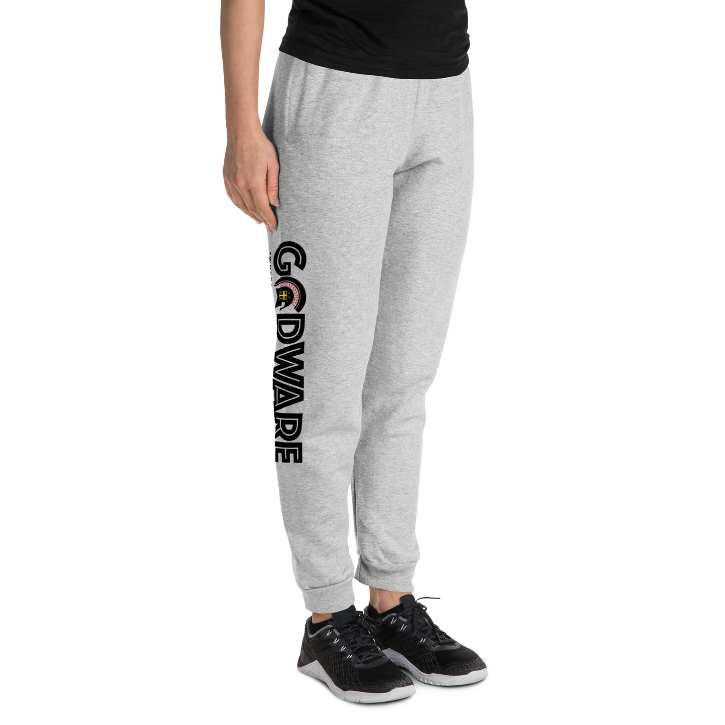 Godware Unisex Joggers/Sweatpants - Black print