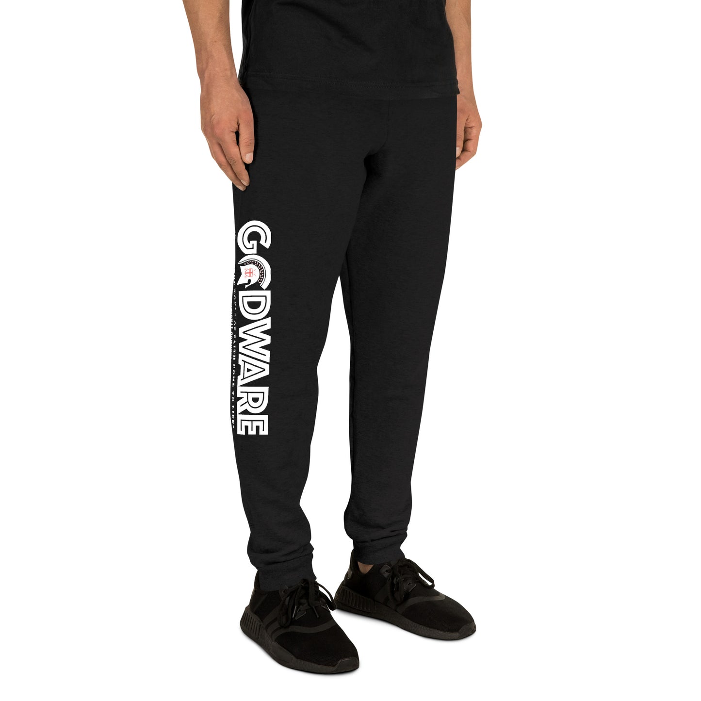 Godware Unisex Joggers/Sweatpants - White print