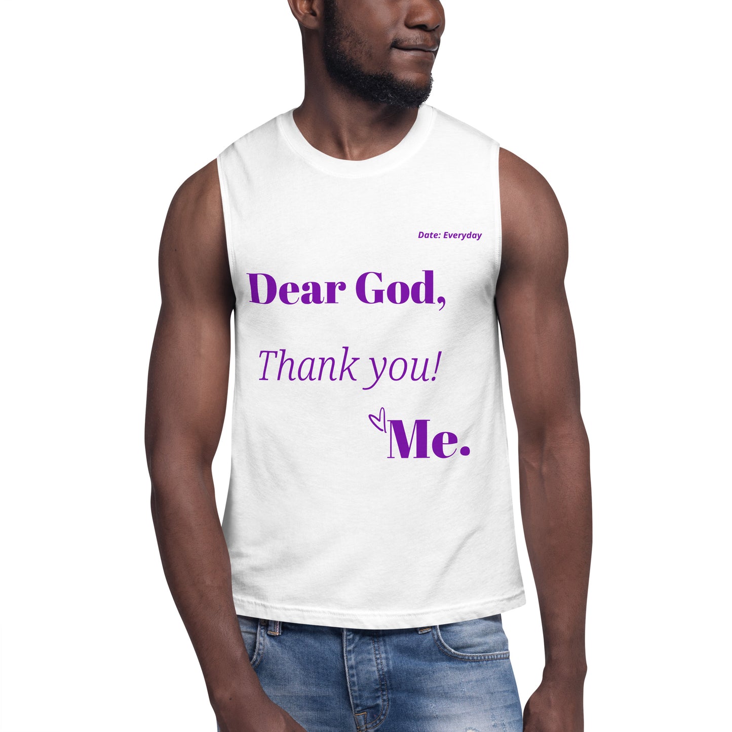 Dear God Unisex Sleeveless Shirt