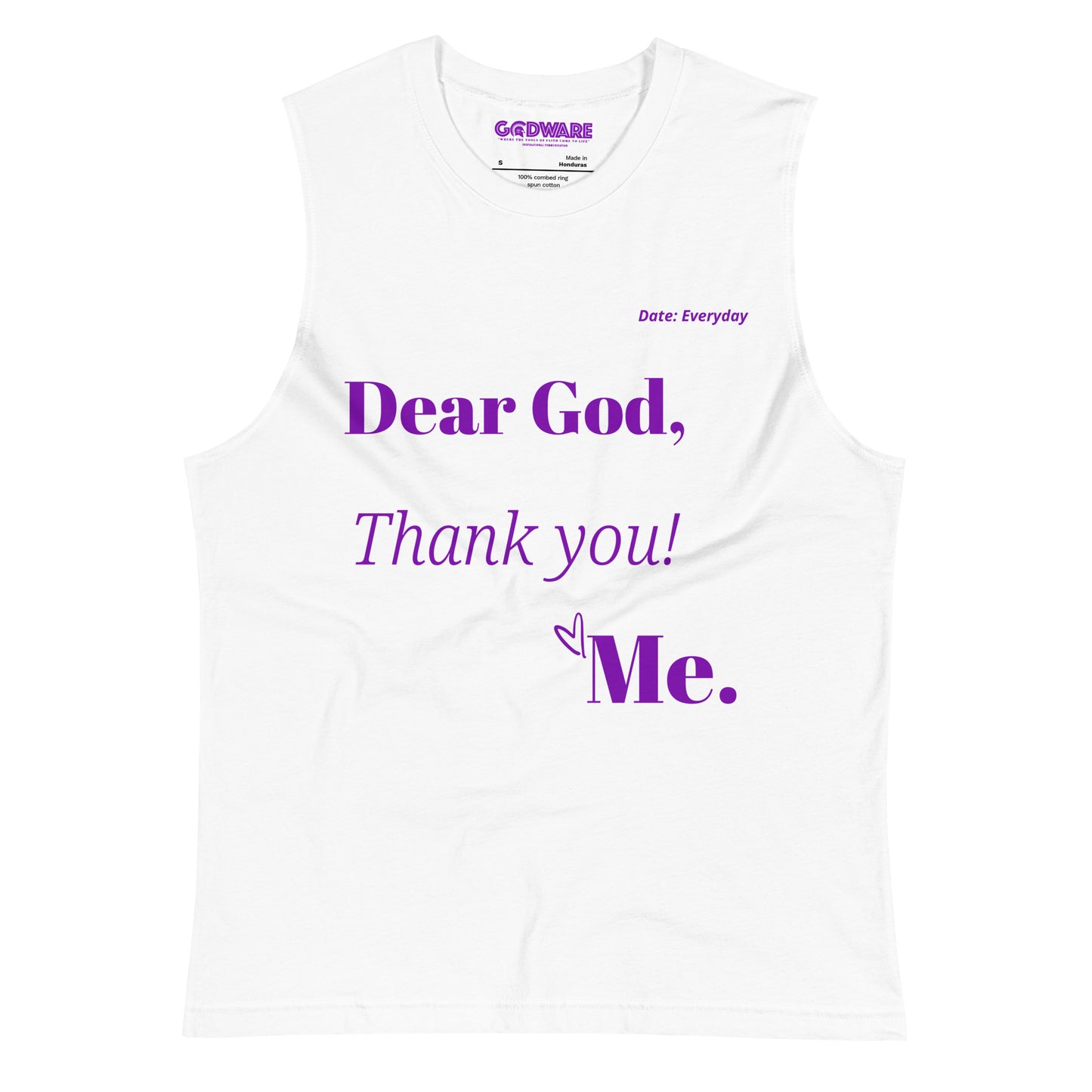 Dear God Unisex Sleeveless Shirt