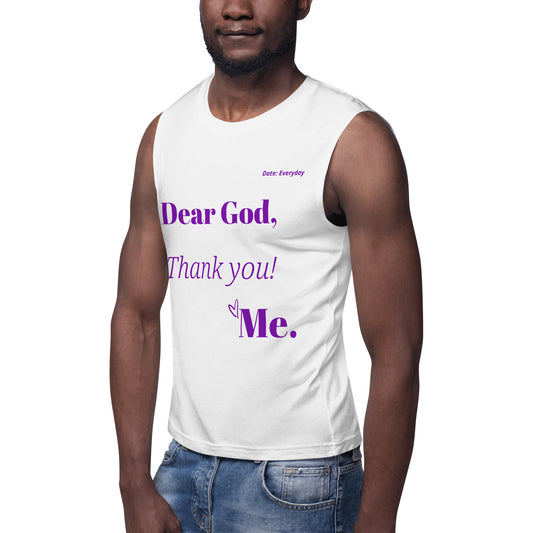Dear God Unisex Sleeveless Shirt