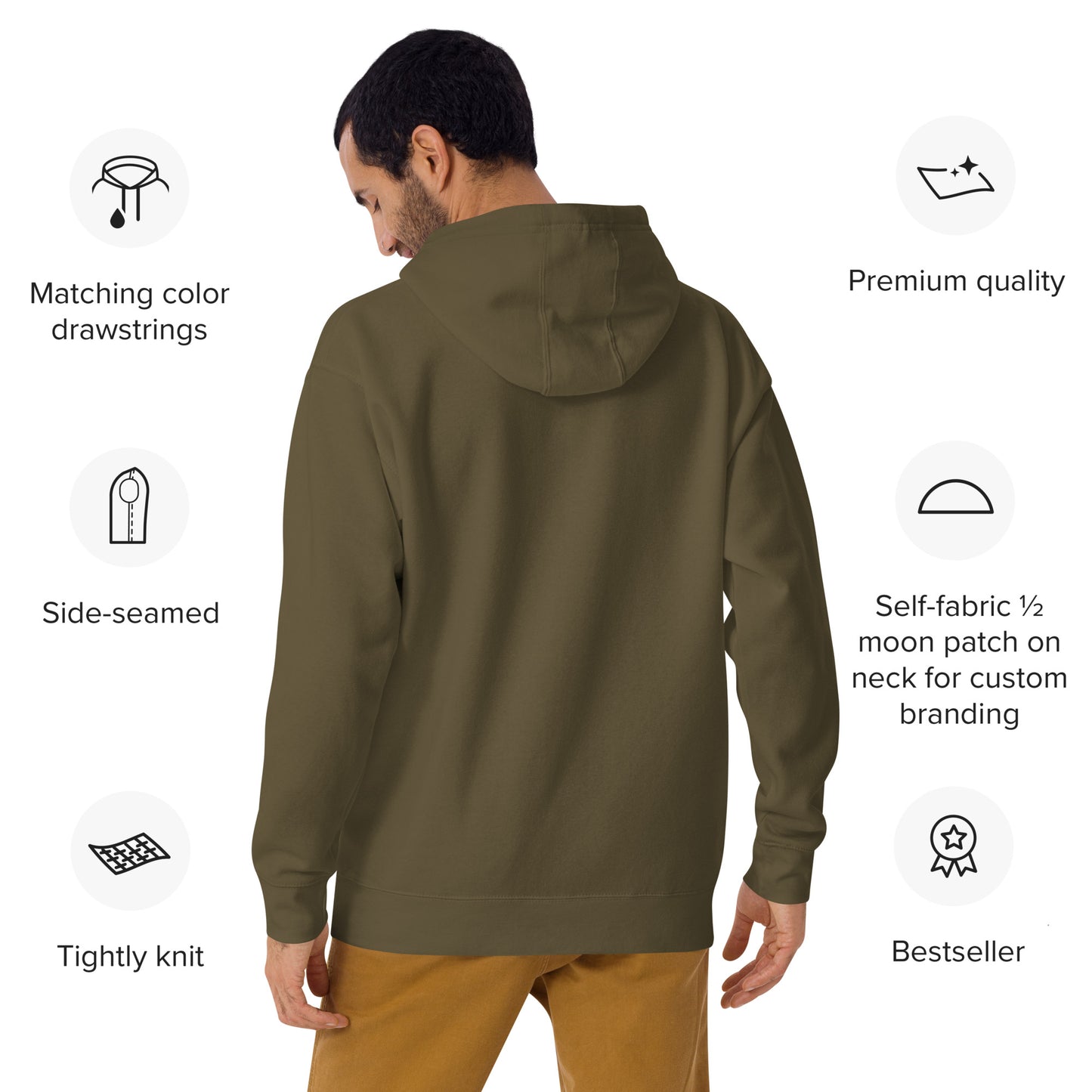 Make Sense Premium Cotton Hoodie-Soft colors
