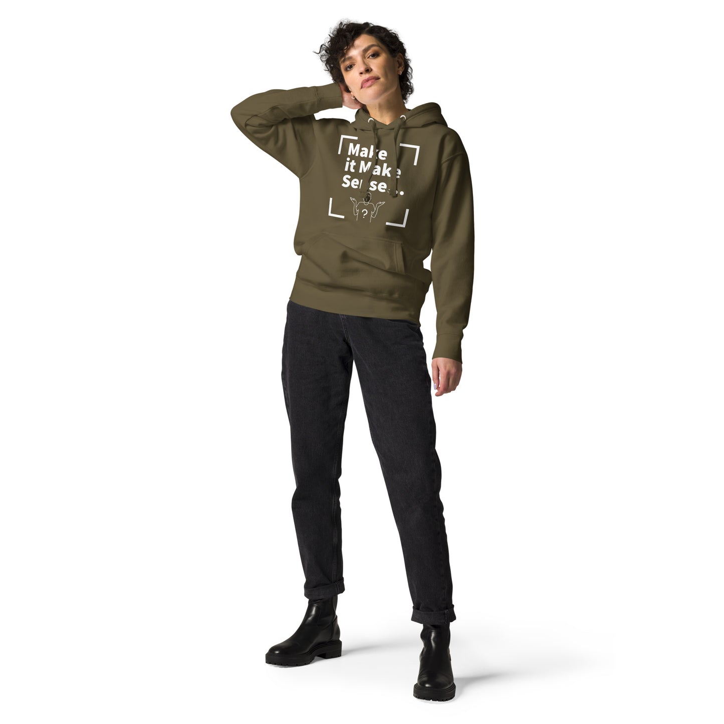Make Sense Premium Cotton Hoodie-Soft colors