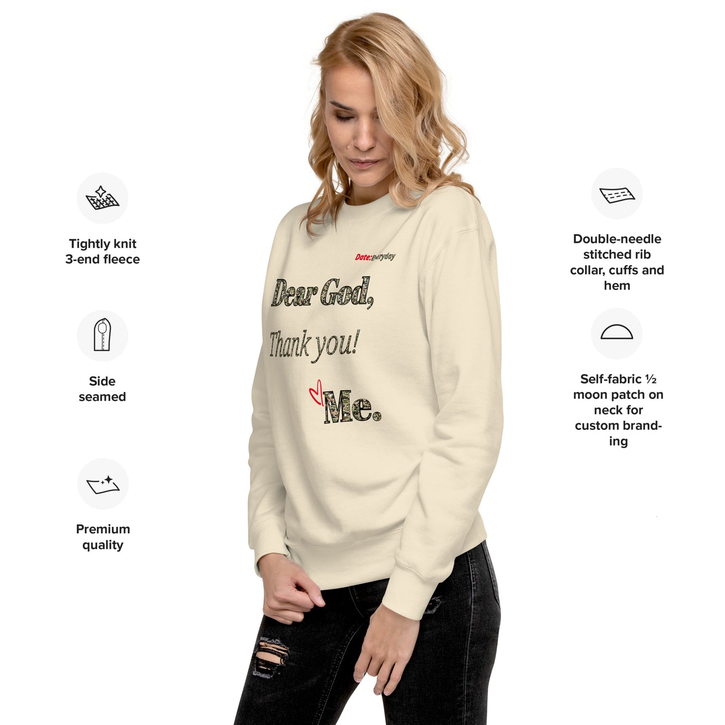 Dear God Unisex "Premium" Sweatshirt