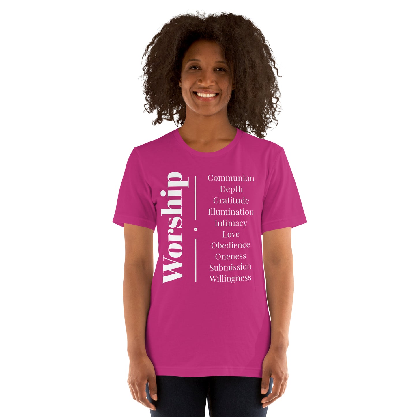 Worship - Unisex cotton t-shirt