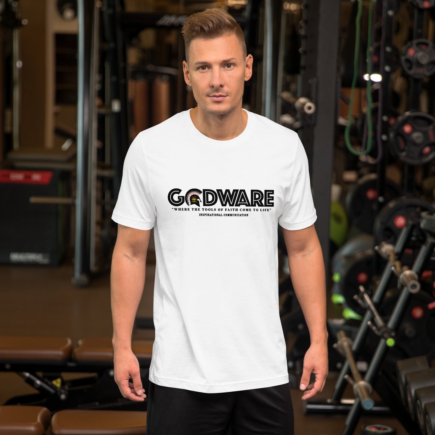 Godware short-sleeve crew neck T-Shirt  (black print)