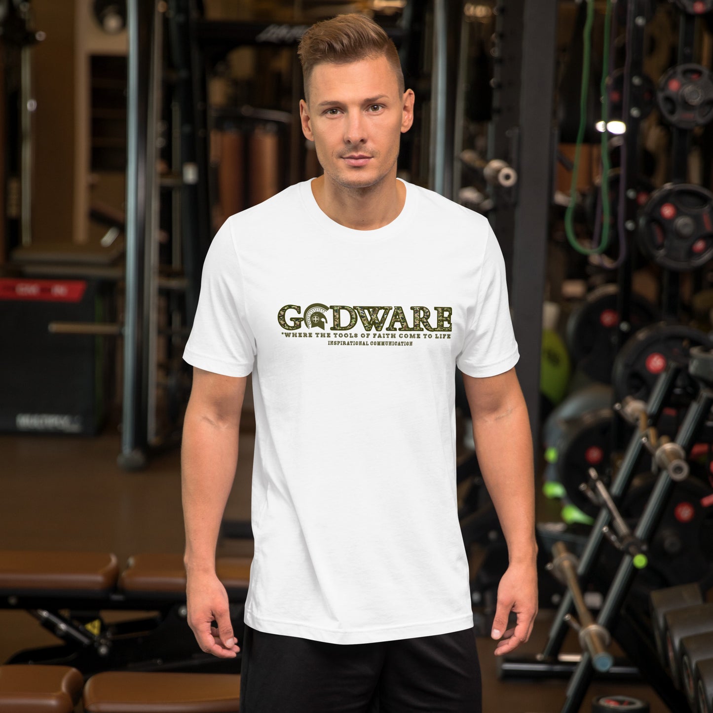 Godware short-sleeve crew neck t-shirt  - Camo print