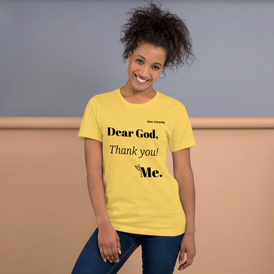 Dear God short-sleeve t-shirt - Black print
