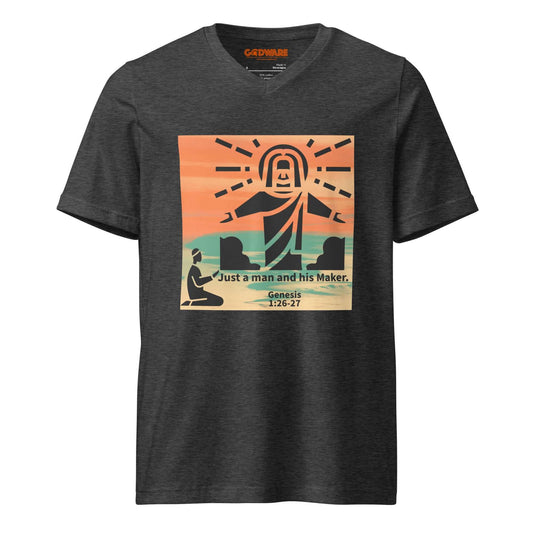 Man praying with God image