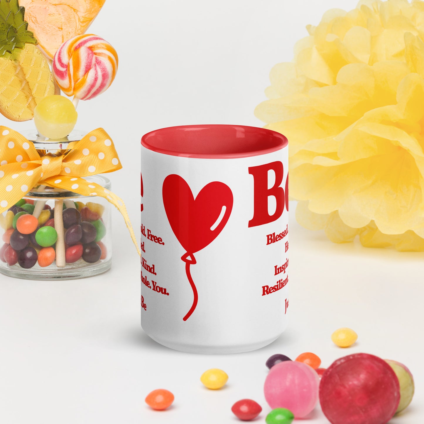 Be Inspired Mug - White & Red