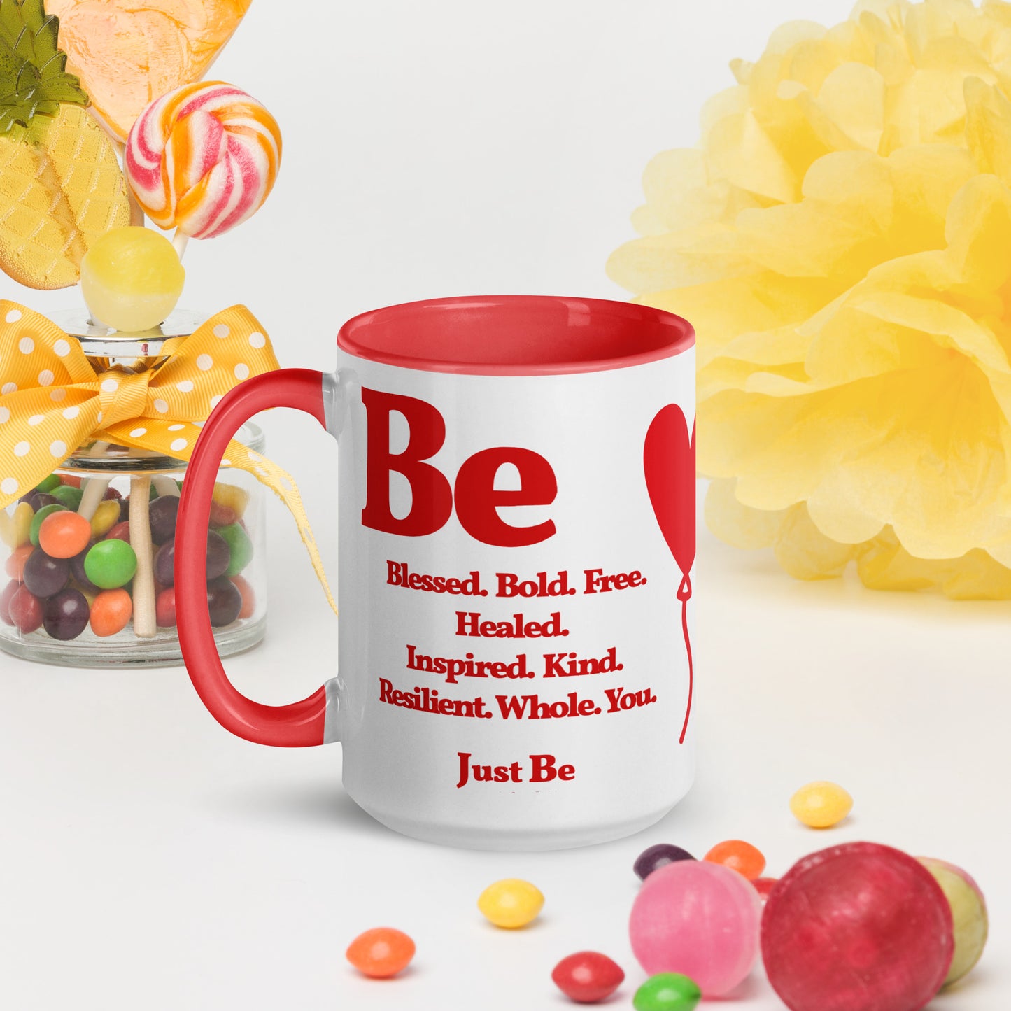 Be Inspired Mug - White & Red