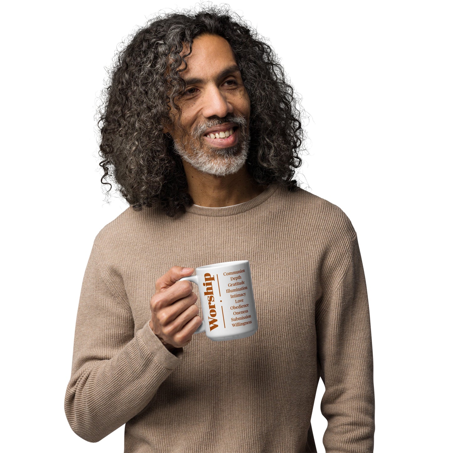 Worship Series Earthtone/White glossy mug