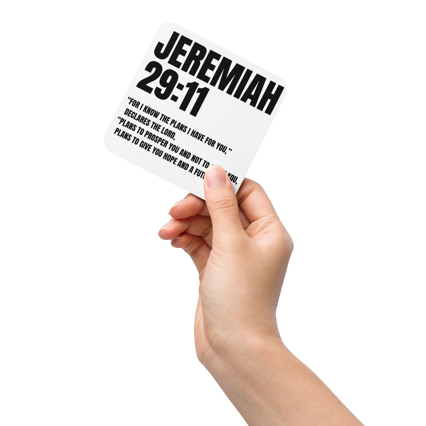 Jeremiah 29:11 Coaster - Faith-Based Cork-Back Coaster | GodWare