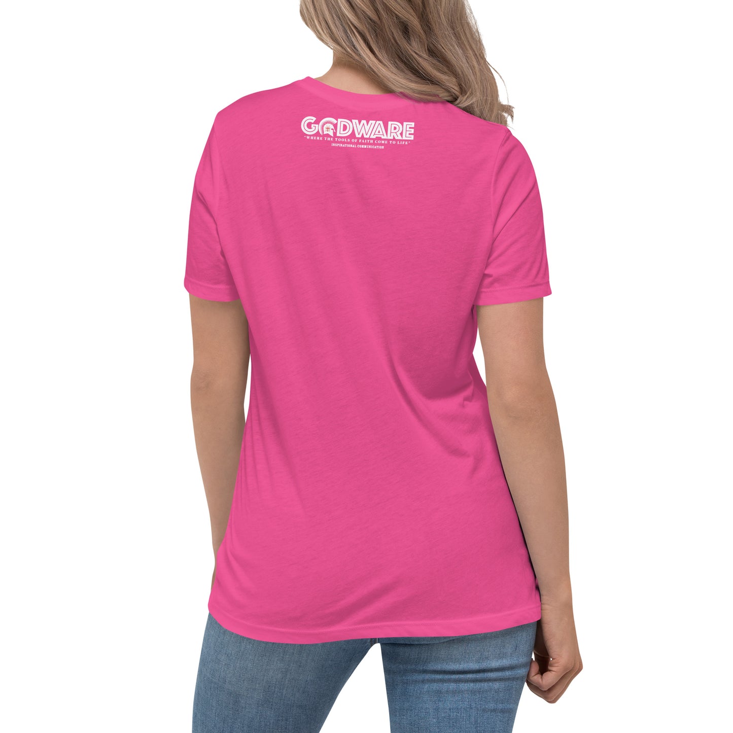 Unapologetic Women's Relaxed Cotton Tee (White print)