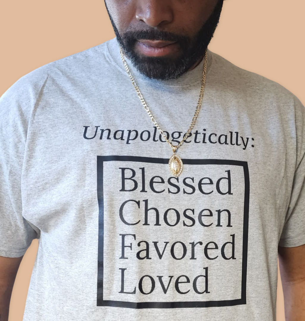 Unapologetic short-sleeved classic t-shirt (men) - Black Print