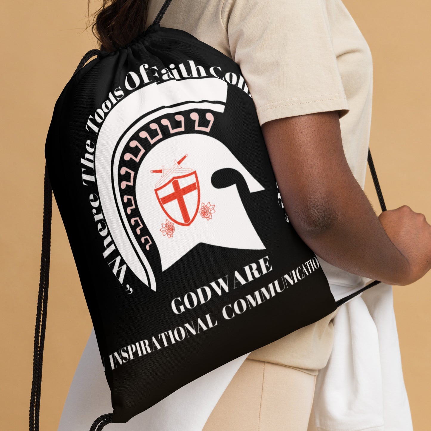 Godware Drawstring bag - White/Black