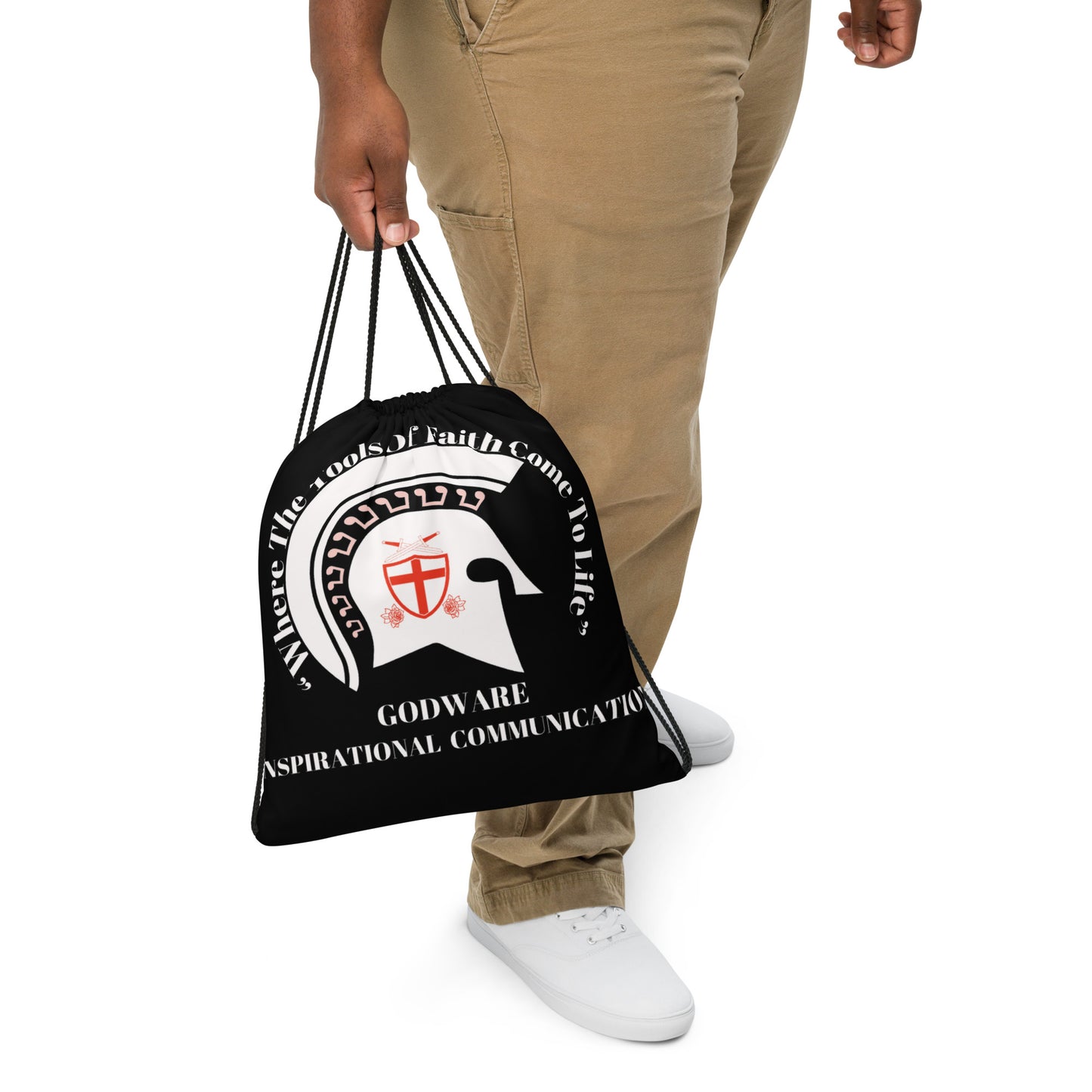 Godware Drawstring bag - White/Black