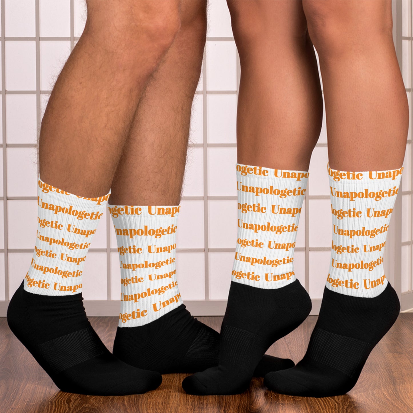Unapologetic Inspirational Unisex cotton stretch socks