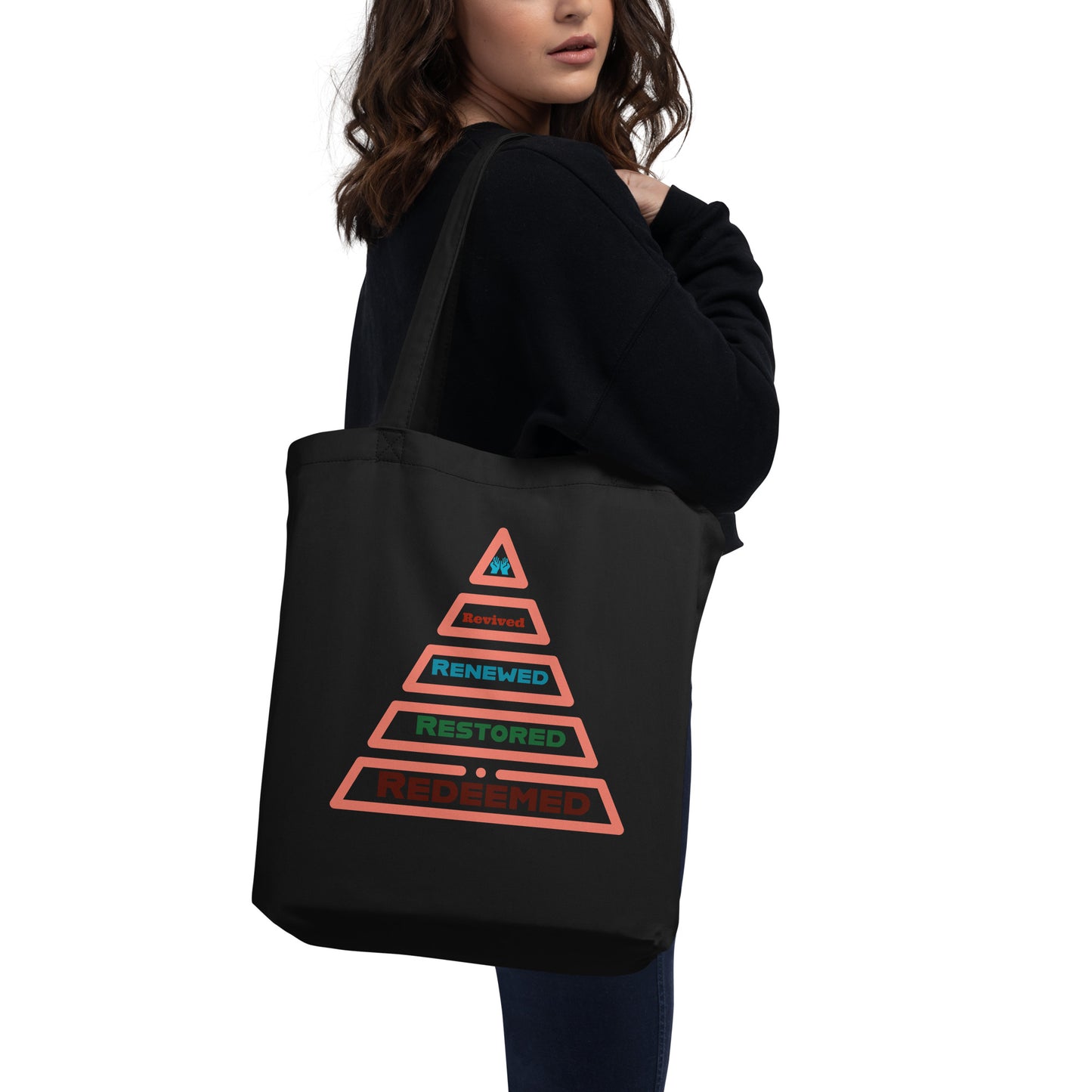 Tote Bag - Redeemed (Peach trim)