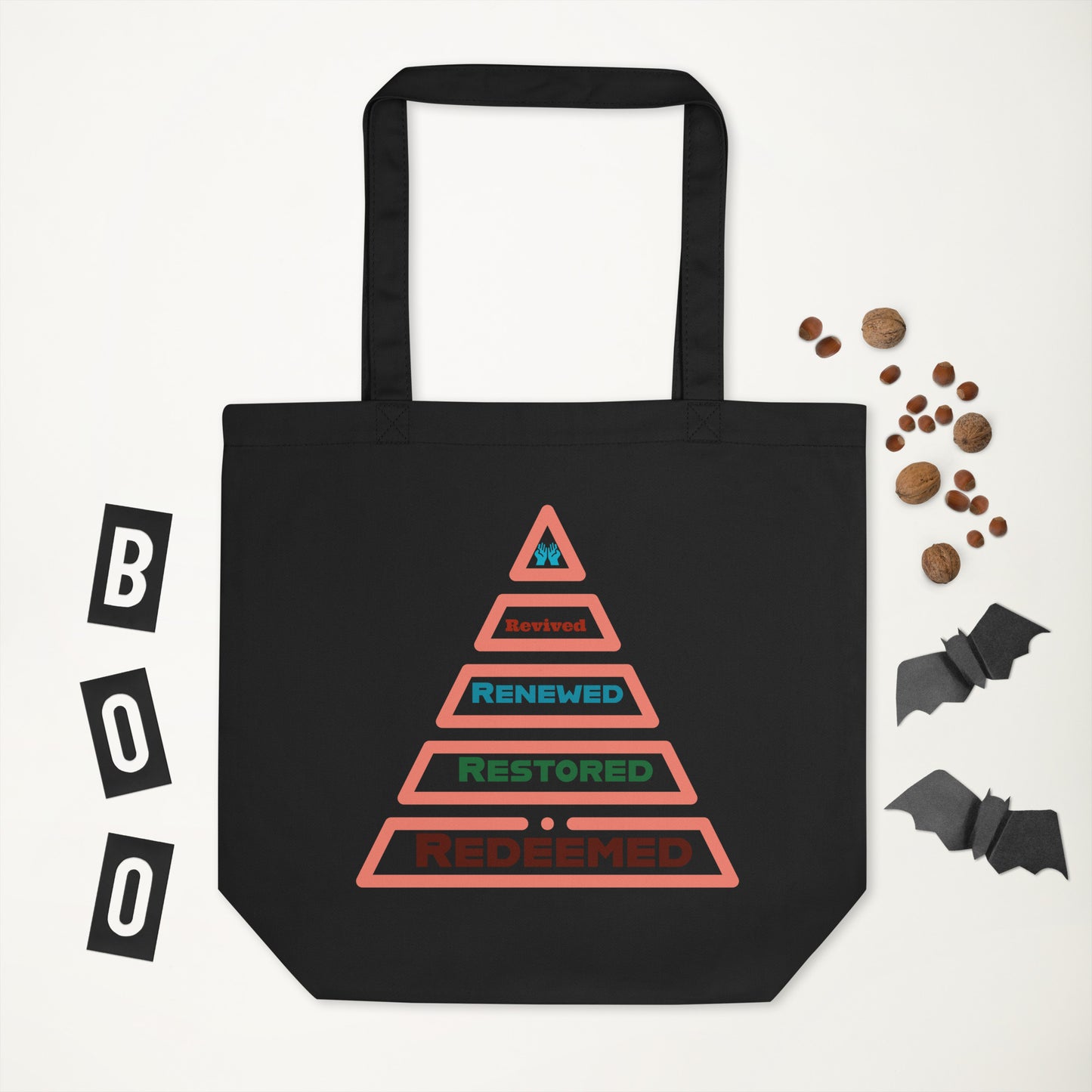Tote Bag - Redeemed (Peach trim)