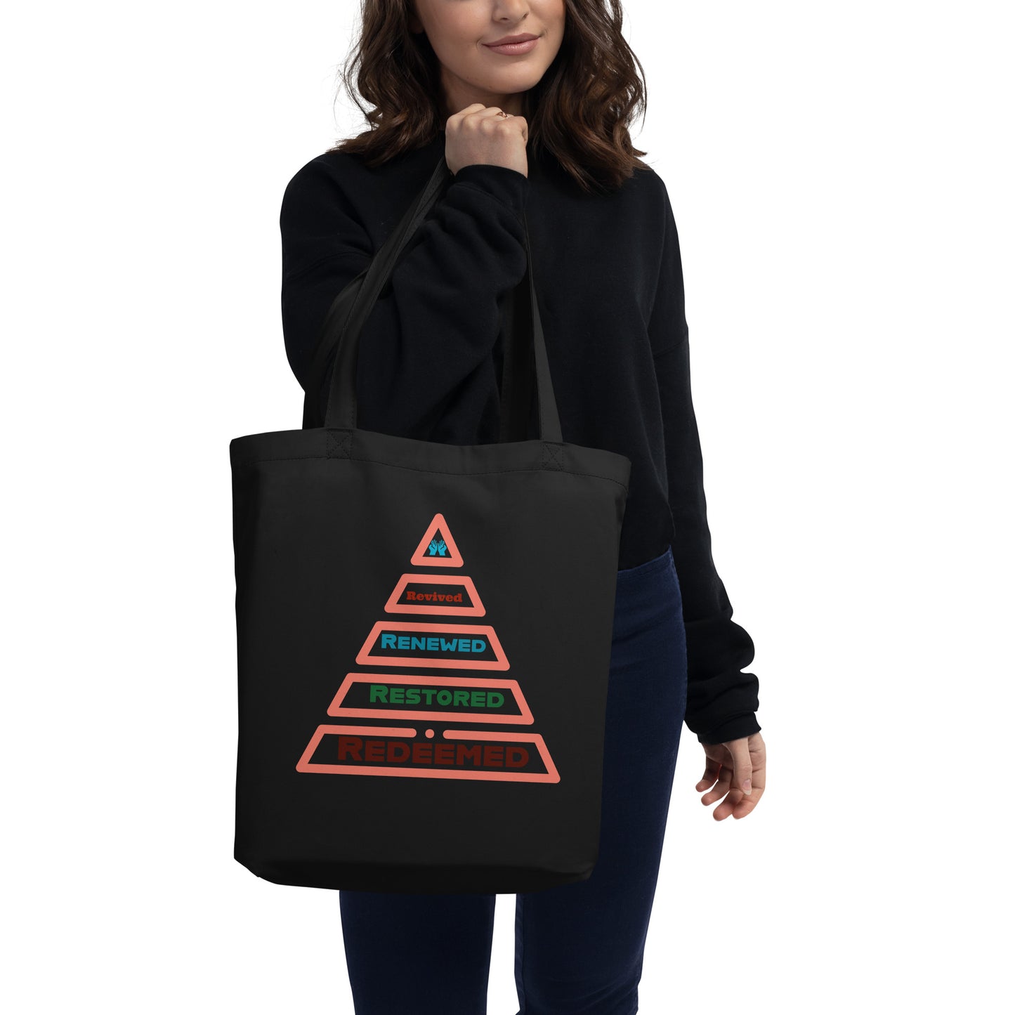 Tote Bag - Redeemed (Peach trim)