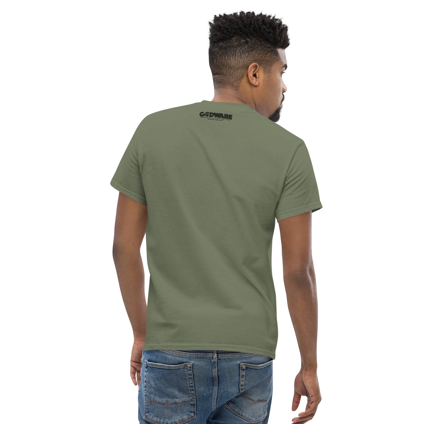 Attributes of God Men's cotton tee - Black print