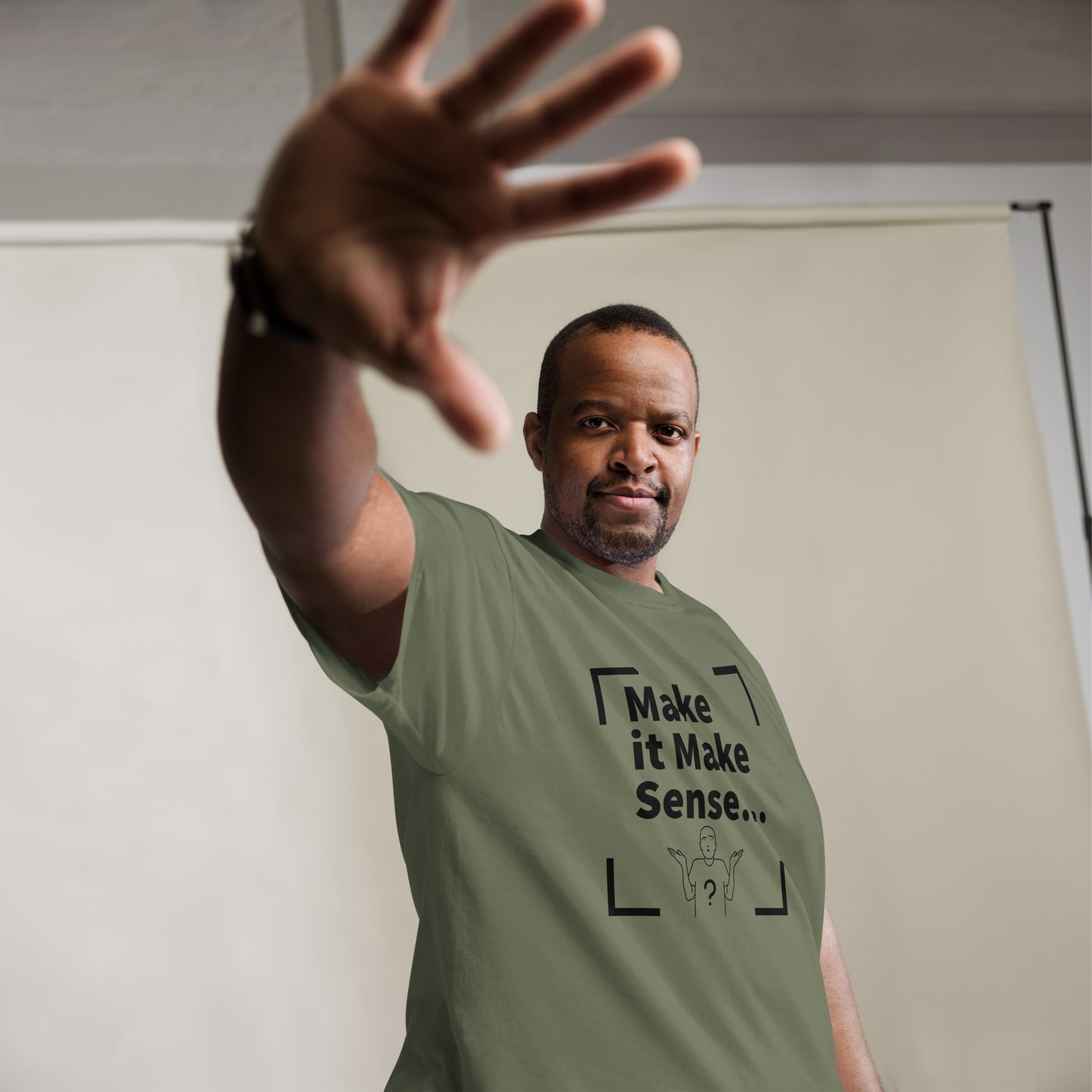 Make Sense Men's T-shirt - Black Print