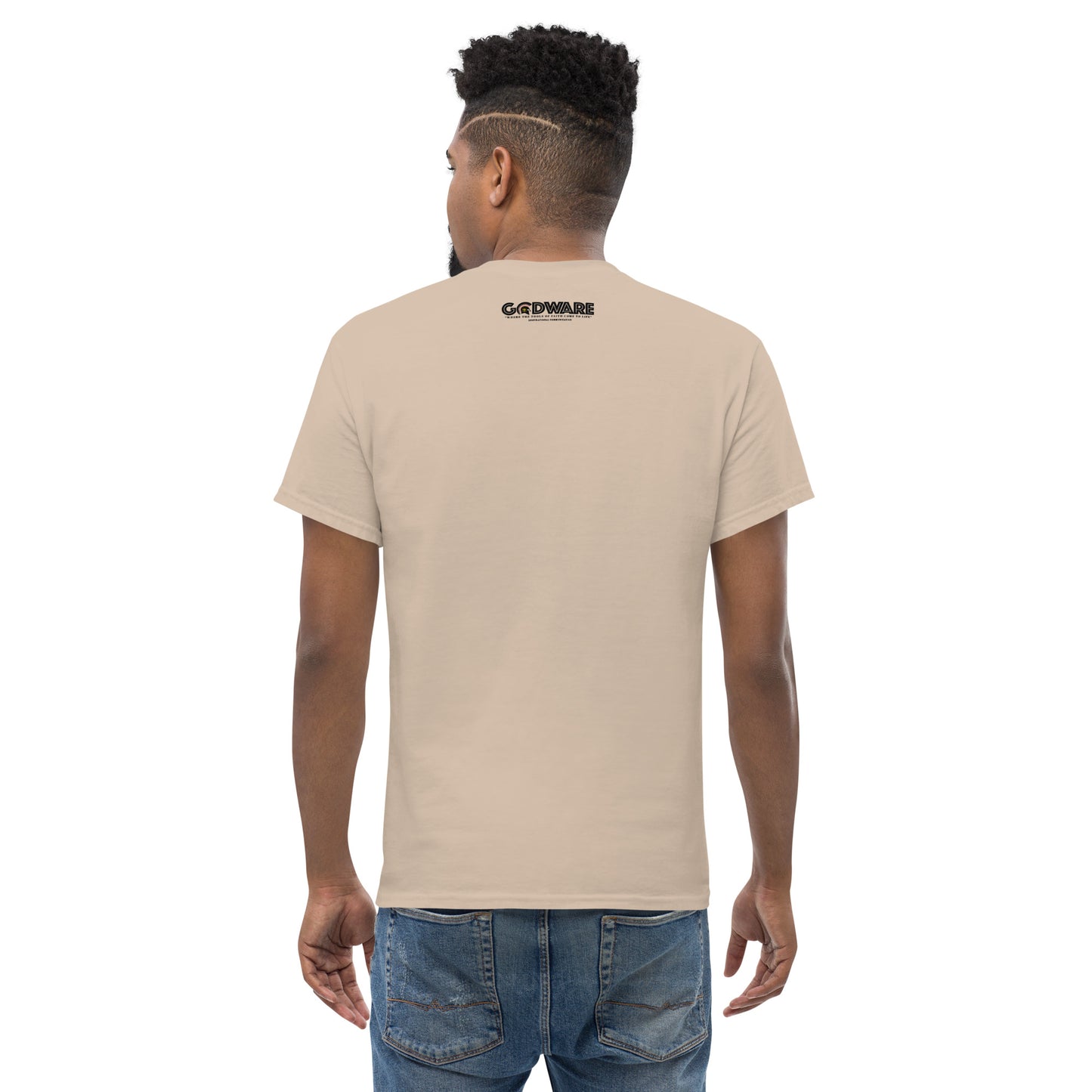 Attributes of God Men's cotton tee - Multi-color print