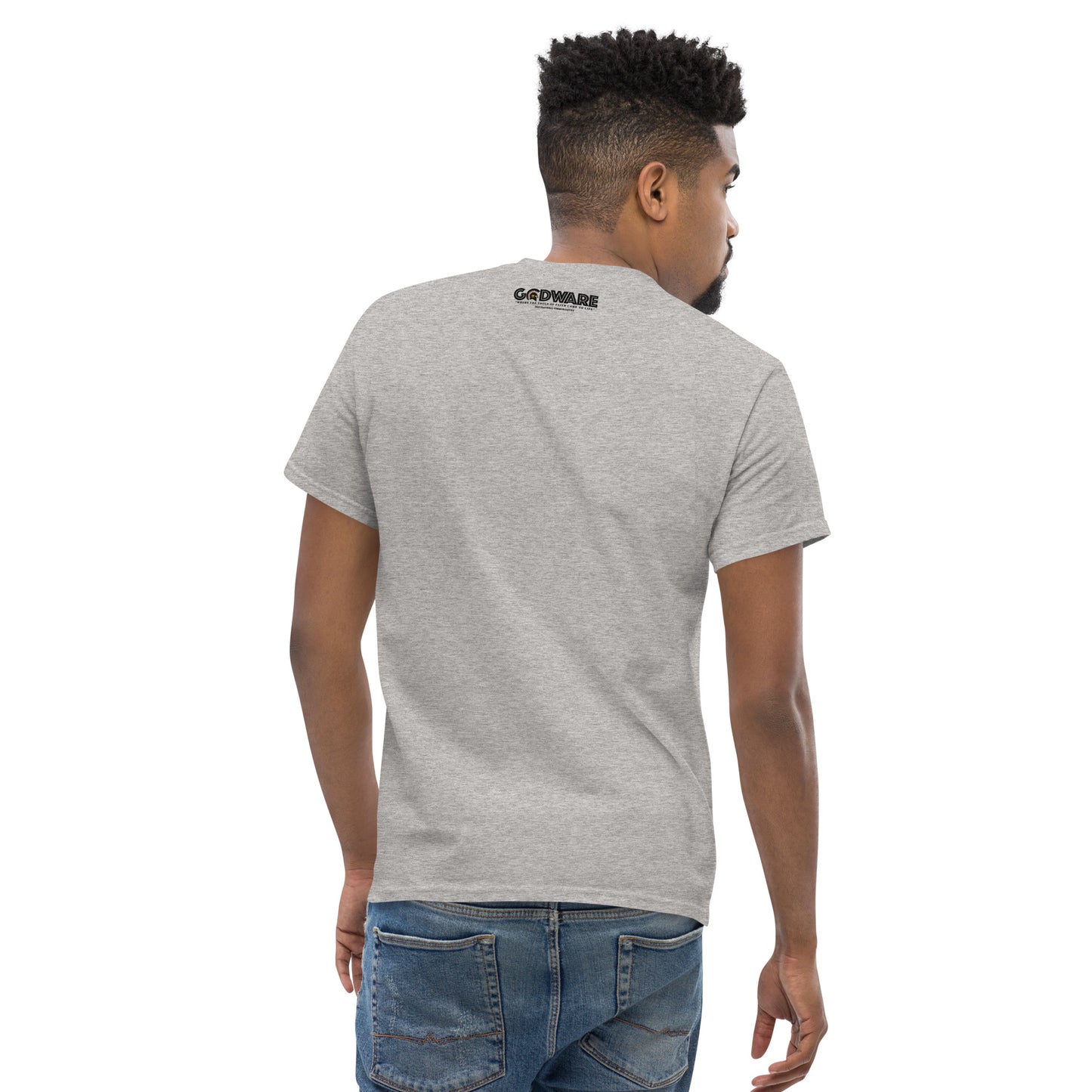 Attributes of God Men's cotton tee - Black print