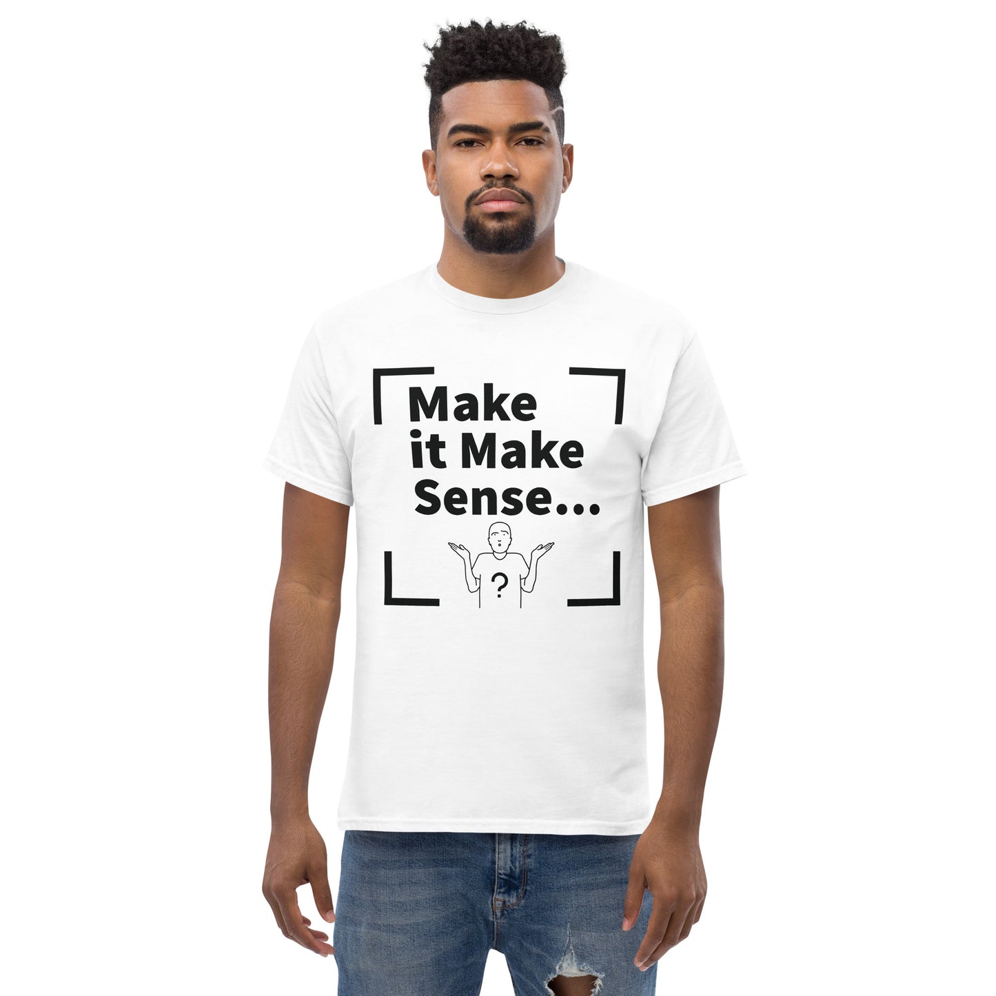 Make Sense Men's T-shirt - Black Print