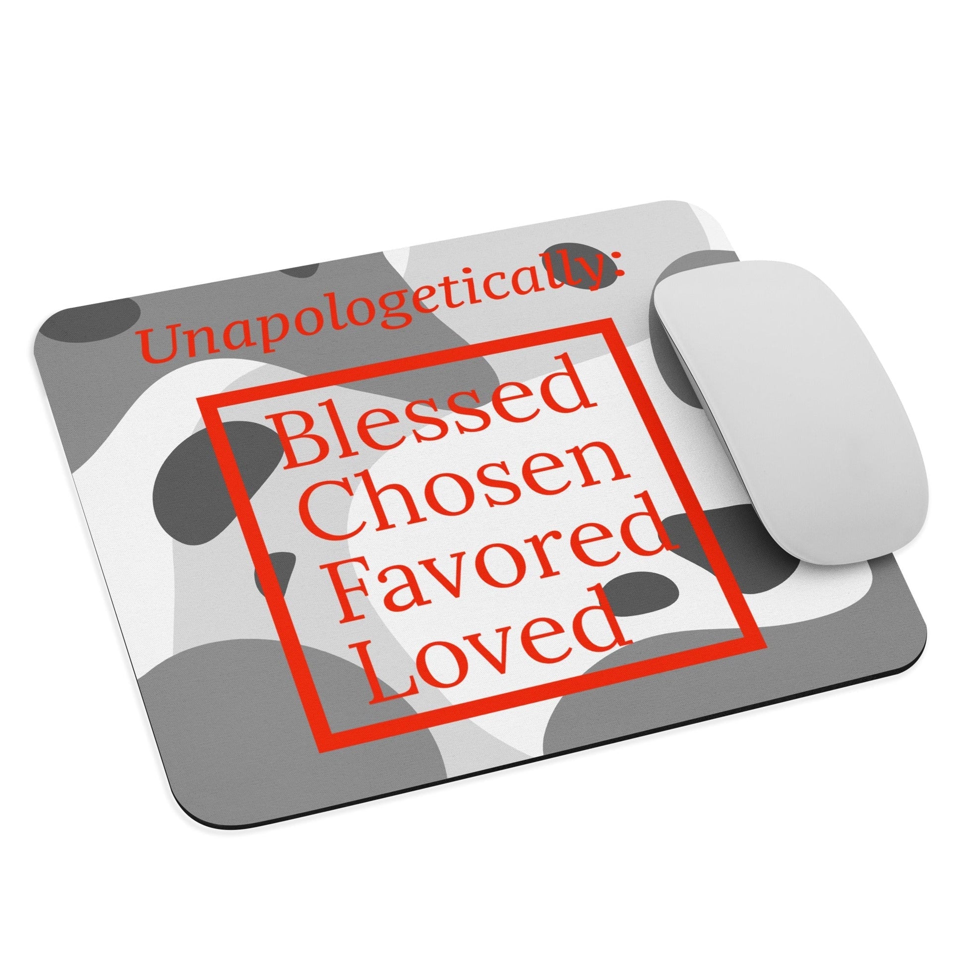 Inspirational Mouse pad - Unapologetic CamoRed