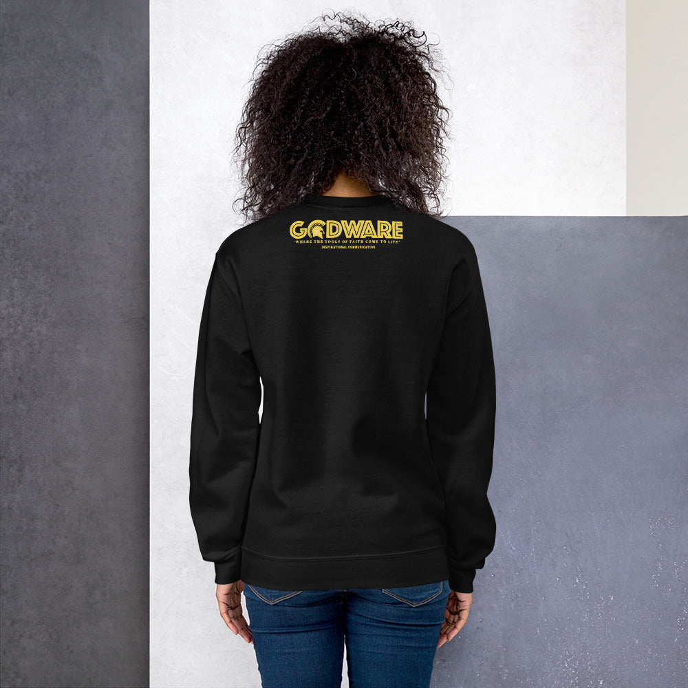 Attributes of God Crew Neck Sweatshirt - Gold Spiral
