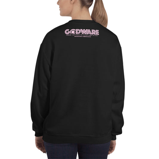 Godware Crew Neck Sweatshirt - Light pink logo