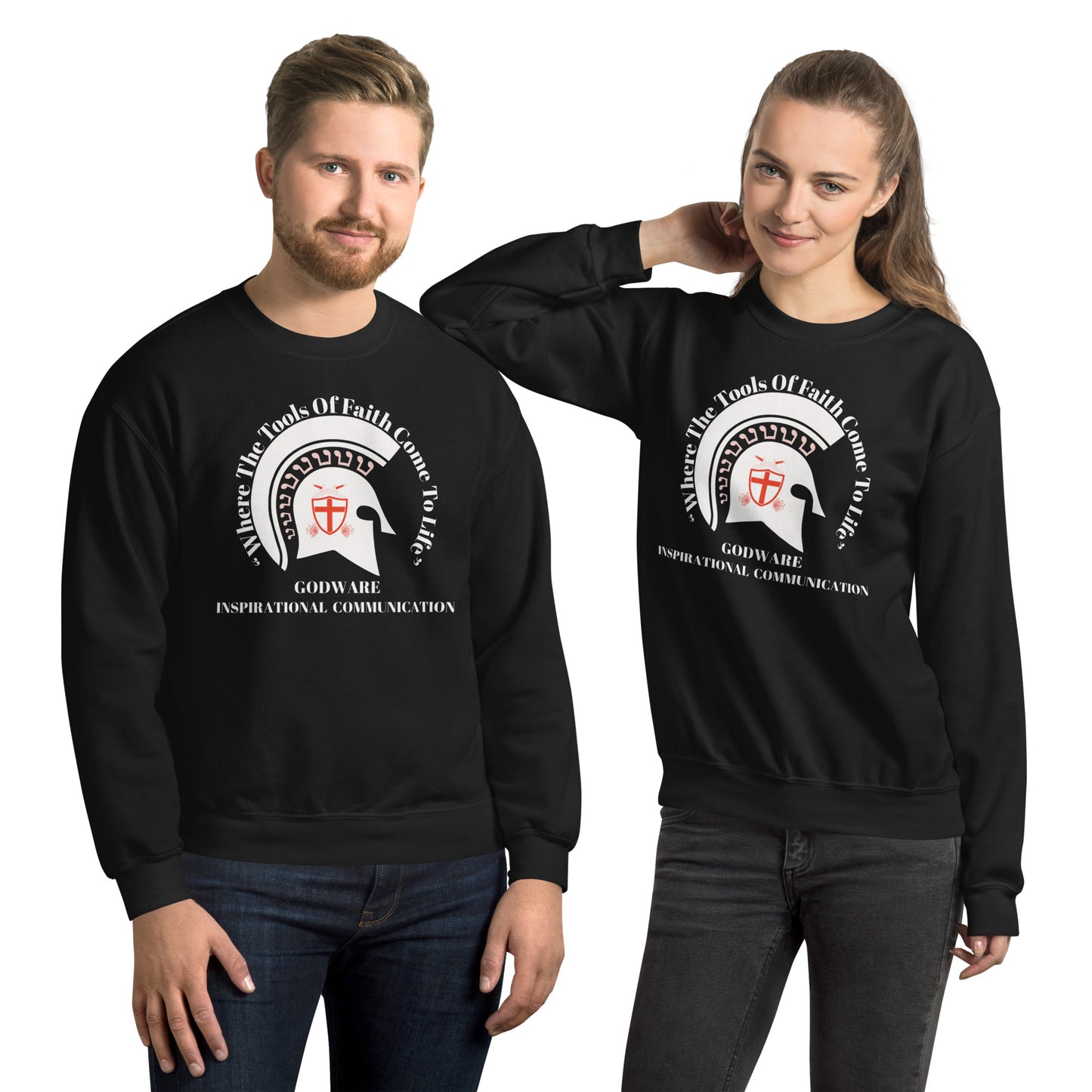 Godware Crew Neck Sweatshirt - White logo
