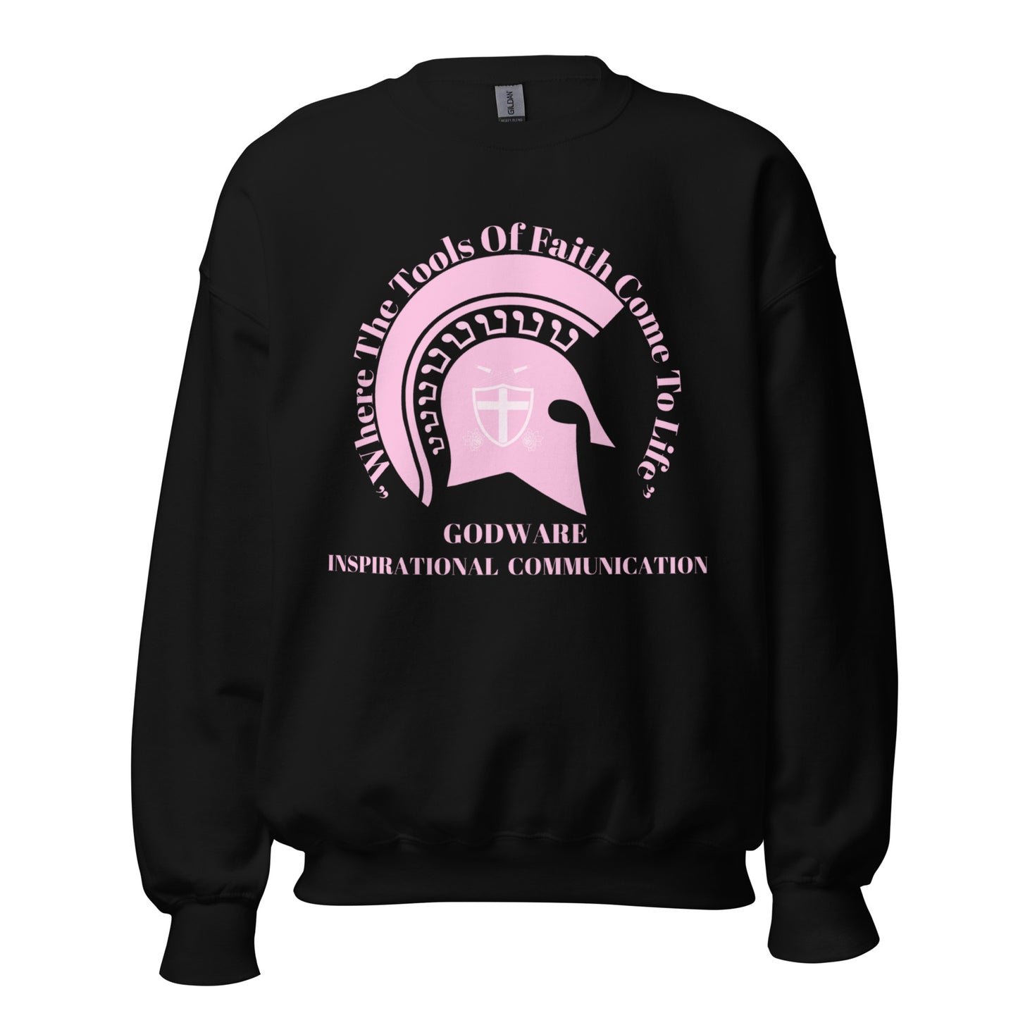 Godware Crew Neck Sweatshirt - Light pink logo