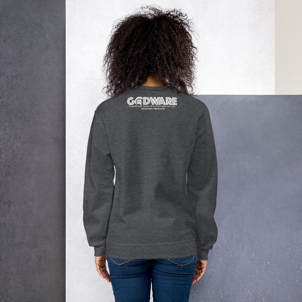 Praise Crew Neck Sweatshirt - White Print