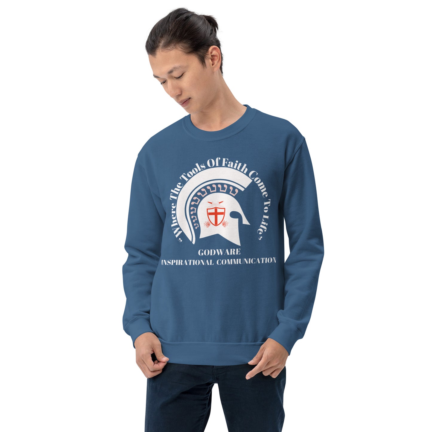 Godware Crew Neck Sweatshirt - White logo