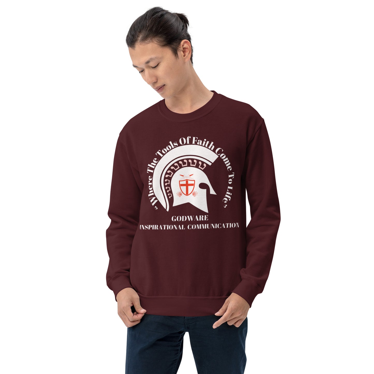 Godware Crew Neck Sweatshirt - White logo