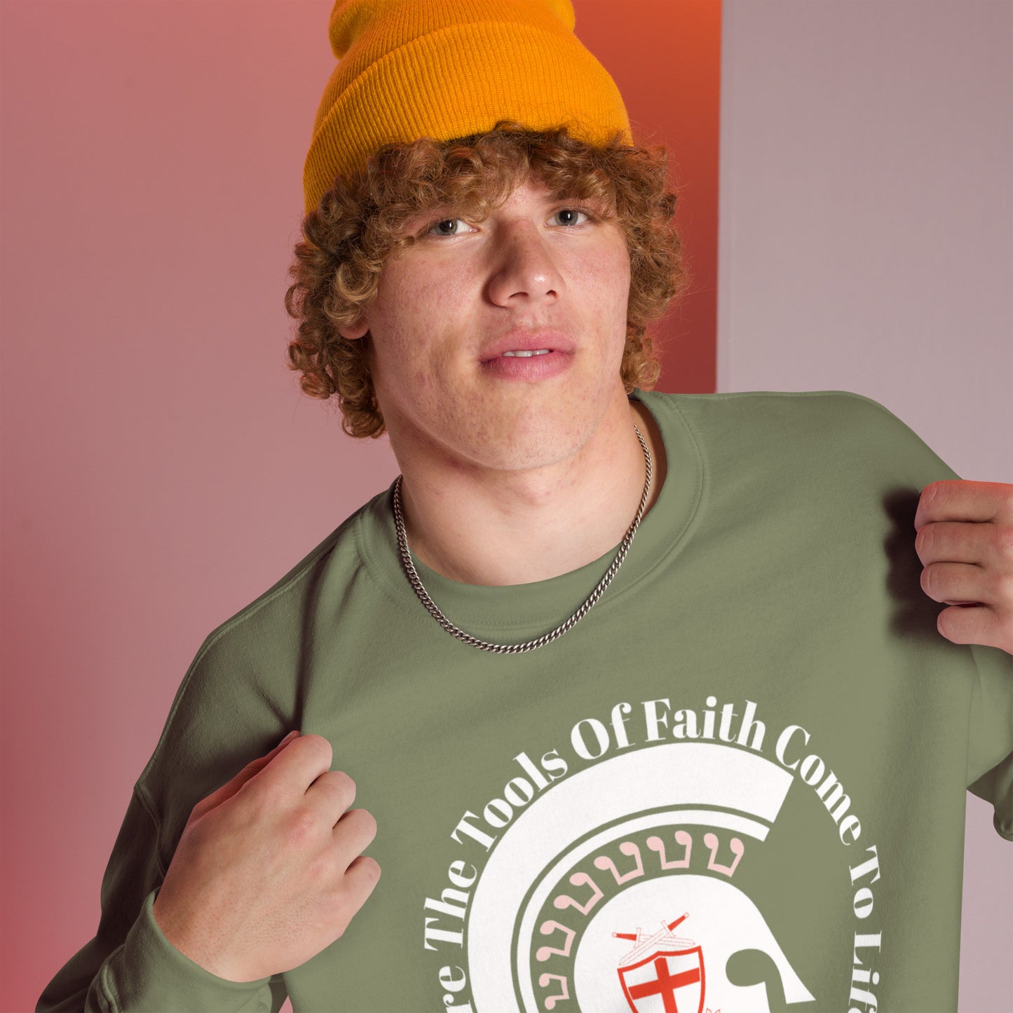 Godware Crew Neck Sweatshirt - White logo