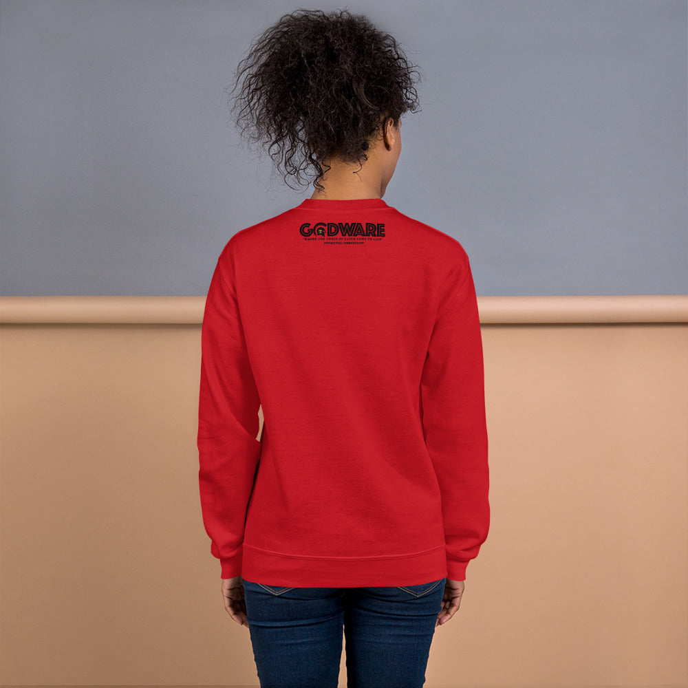 Unapologetic Inspirational Sweatshirt - Black print