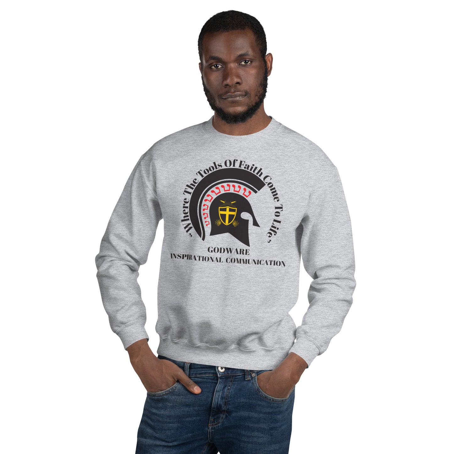 Godware Crew Neck Sweatshirt - Black logo